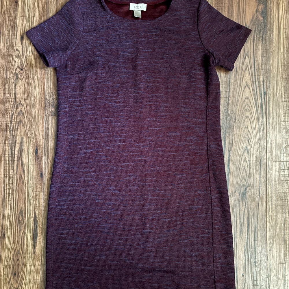 LOFT Deep Burgundy Knit Sweater